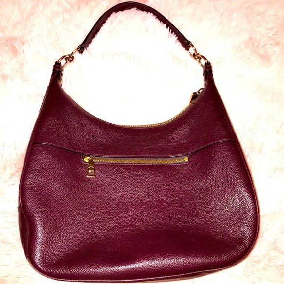 (EUC) Coach Cary Shoulder Bag/Wine Colored Leather - Picture 2 of 11